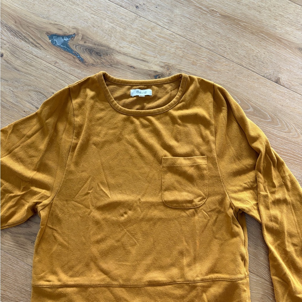 Women’s Madewell Mustard Yellow Long Sleeve Top